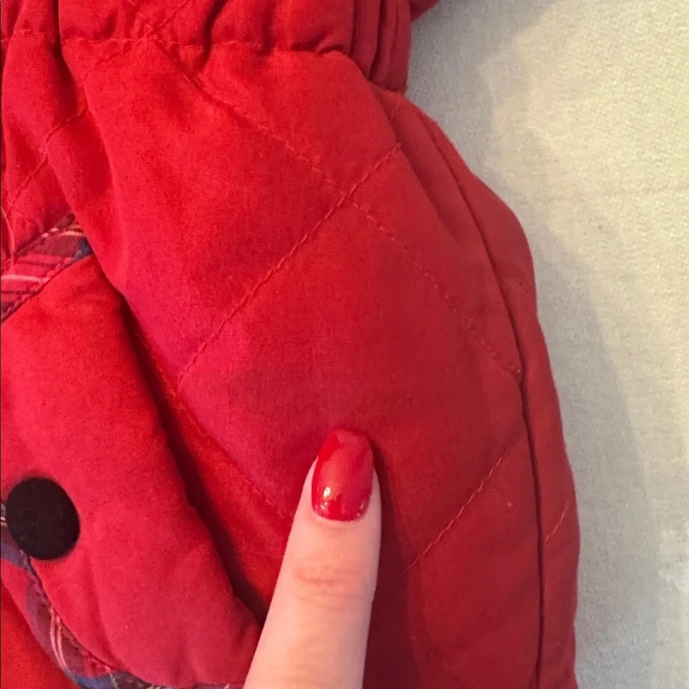Vintage! Paramount Kids Red Quilted Scottie Jacket with Black Trim, sz 4T